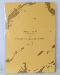 초판 소드 아트 온라인 SAO SWORD ART ONLINE Alicization War of Underworld OP/ED MATERIAL BOOK vol.1 2021년