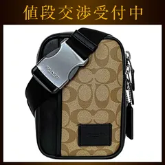 コーチ ボディバッグ ベージュ ブラウン ブラック シグネチャー CM155