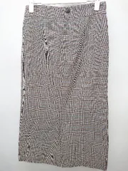 ◇ green label relaxing UNITED ARROWS グレンチェック 膝下丈 タイト スカート サイズ38 ベージュ マルチ レディース P  【1406110000333】