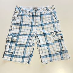 guess コットンチェックショーツ　カーゴ
