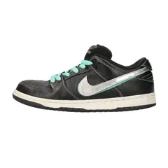 NIKESB (ナイキエスビー) ×DIAMOND SUPPLY DUNK LOW PRO OG QS TIFFANY BV1310-001×ダイヤモンドサプライ ティファニー ダンク ロウ ローカットスニーカー ブラック US7.5/25.5cmのサムネイル