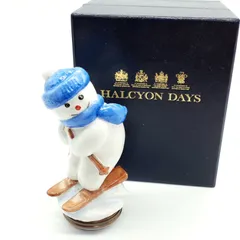HALCYON DAYS ハルシオンデイズ 小物入れ スノーマン 雪だるま 2025年最新】ハルシオンデイズ エナメルの人気アイテム - メルカリ