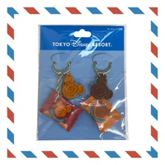 ディズニー キーチェーン 2個セット【ワッフル】ミッキー 東京ディズニーリゾート TDR