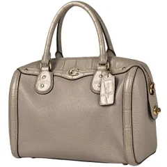 【在庫一掃】 コーチ COACH ロゴ ハンドバッグ 2WAY ショルダーバッグ ミニボストン ハンドバッグ レザー ベージュ F67414 レディース 【中古】