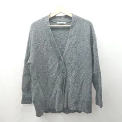 ◇ ⊇ UNITED ARROWS ウール、カシミヤ混合 ミドルゲージ 長袖 カーディガン サイズ表記なし ダークグレー レディース E  【1503310010909】