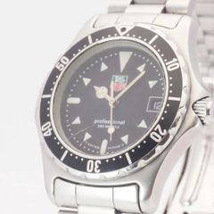 稼動品 電池新品！タグホイヤー Tag Heuer 2000 プロフェッショナル 973.013R クオーツ ブラック文字盤 ユニセックスウォッチ スイス製