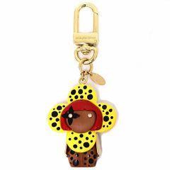ルイ ヴィトン 草間彌生 LV×YK ポルト クレ・ヴィヴィエンヌ インフィニティ ドット バッグチャーム キーホルダー M01146 【中古】Sランク