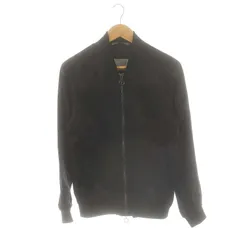 ザラマン ZARA MAN スカジャン ブルゾン サテン 刺繍 S ブラック /ES ■OS