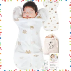 【特価商品】出産祝い ベビー用品 (KUMA 100%天然コットン】コペルタ 【助産師が推薦 新生児 Small) おくるみ 【IHDI認証済み】スワドル