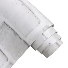 【迅速発送】Homya 壁紙シール 45cmｘ6m レンガ調シール リメイクシート はがせる壁紙 接着剤不要 DIYシート 防水 防カビ ウォールステッカー