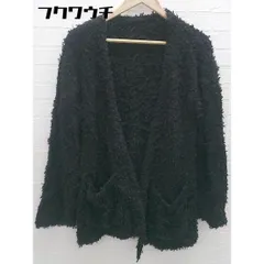 ■ ROPE' ロペ 長袖 ボアカーディガン サイズ38 ブラック レディース 【中古】 【1102080000310】