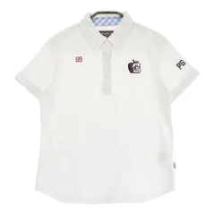 サイズ：1 PEARLY GATES パーリーゲイツ 25周年モデル ボタンダウン 半袖ポロシャツ  ホワイト系 [240101411020]# ゴルフウェア レディース ストスト