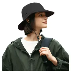 【★送料無料★】【2024年春のNEWスタイル】帽子 メンズ レディース サファリハット アウトドア サンバイザー 帽子 つば広ハット小顔効果 紫外線対策 日焼け防止 軽くて通気性が良い 折りたたみ サイズ調整 あごひも付き 大きいサイズ 軽量 携帯便利 男女