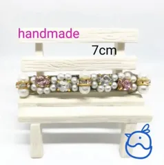 ★リングストーン バレッタ 7cm ★商品番号A-473