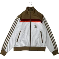 adidasトラックジャケット　ブラウン✖️オレンジ 2025年最新】adIdas トラックジャケット ブラウン オレンジの