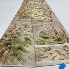 丸帯 アンティーク ヴィンテージ 全通 金帯 404cm 花嫁衣装 貸衣装 中古 リサイクル 結婚式 婚礼 着付け 舞台 きもの 着物 4180