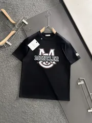 【今日特価】MON 2025SS 最新款 円領ファッション ショートスリーブ T シャツ