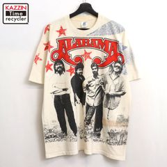 90s USA製 vintage アラバマ ALABAMA オールオーバープリント バンドＴシャツ メンズ 表記XLサイズ