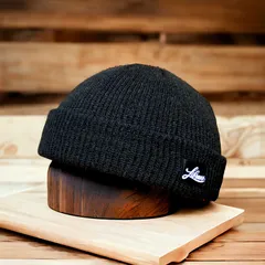 ショートビーニー ワッチキャップ ニット帽 浅め 防寒 メンズ レディース