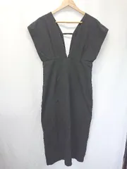 ◇ ⊂ Bab バブ ノースリーブ ロング丈 ジャンパースカート サイズM ブラック レディース E  【1506250003581】