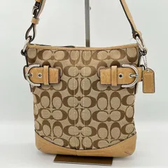 【美品】COACH シグネチャー ポシェット サコッシュ ショルダーバッグ