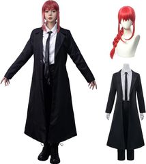 Fiamll チェーンソーマン アニメ コスプレ衣装 Sサイズ チェーンソーマン コスプレ衣装 ウィッグ付き コンプリートセット ハロウィン カーニバル用 コスプレ制服衣装