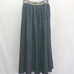 ◇ Θ natural couture ウエストゴム ロング丈 フレア スカート サイズ 表記なし ブラック レディース E  【1410290017746】