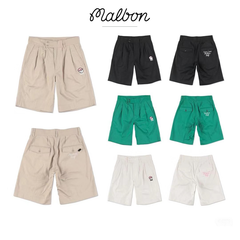 MALBON 夏 新作 ゴルフウェア ユニセックス おしゃれ 6分パンツ 軽量 ショーツ ストレッチウエスト