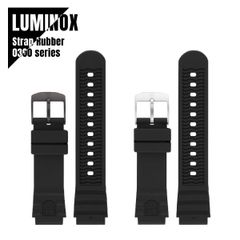 【即納】LUMINOX ルミノックス 0300シリーズ 腕時計用ストラップ 交換用ベルト 時計ベルト ラバー ブラック FPX.1901.21