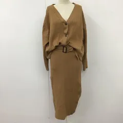 rienda リエンダ ワンピース ロングスカート 110CA173-1510 Front carde in Knit OP Vネック タグ付き