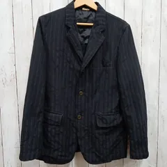 美品コムデギャルソンコムコム　エステル縮絨ジャケット紺 コムデギャルソン 縮絨ジャケット COMME des GARCONS - メルカリ