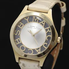  稼働 マークバイマークジェイコブス QZ シルバー文字盤 MBM1339 レディース腕時計 KMR 2000000 NSK