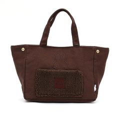 B247 ミッフィーボアブラウン シフレ ミッフィー サイドボタンミニトートバッグ HAP6040 レディース B247 ミッフィーボアブラウン