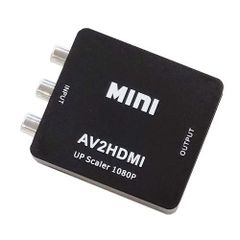 RCA to HDMI 変換コンバーター AV to HDMI 変換器 3色ピン 赤 黄 白 音声転送 アナログ 1080P FullHD