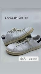 77【中古　24.5cm】adidas アディダス STAN SMITH スタンスミス ART