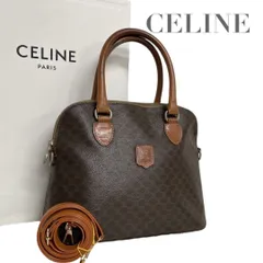 セリーヌ　2way ハンドバッグ　マカダム　トリオンフ　ショルダーバッグ　ブラウン　茶　トートバッグ　肩掛け　5060