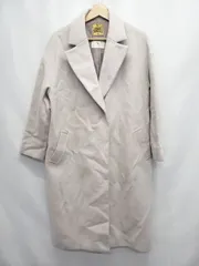 ◇ ⊇ NATURAL BEAUTY BASIC ウール混 長袖 チェスターコート サイズM ベージュ系 レディース E  【1507010004534】