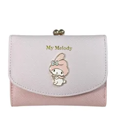 マイメロディ財布 口金 がま口 三つ折り マイメロディ 財布 バイカラー