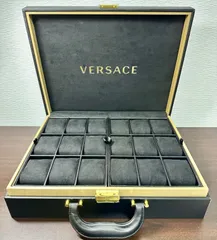 希少 美品 鍵付き VERSACE ヴェルサーチ メデューサ 時計BOX 収納ケース トランク アタッシュケース 25本収納 レザー メンズ  レディース 時計 - メルカリ