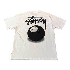 2022SS Stussy & NIKE 8 Ball Tee White M 未使用