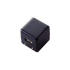 新品 エレコム オーディオ用AC充電器/CUBE/1A出力/USB1P/ブラック