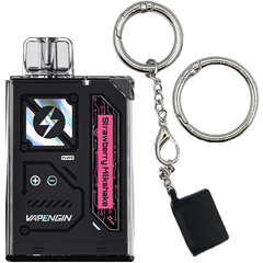 Vapengin7500（ベイプエンジン）Strawberry Milkshake（ストロベリーミルクシェイク）Vapengin7500専用キャップ付きキーホルダーセット ベイプ 本体 持ち運びシーシャ vape 電子タバコ 爆煙