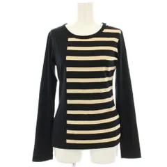 ヨウジヤマモト YOHJI YAMAMOTO Tシャツ カットソー 長袖 ボーダー 2 黒 ブラック ベージュ FB-T79-975 /HNのサムネイル