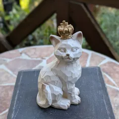 シェリーキャット　ガーデンオーナメント　インテリアにも　猫ちゃんコレクション　お洒落な猫🐈‍⬛置物