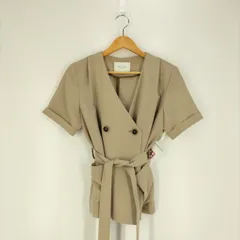 パブリックトウキョウ PUBLIC TOKYO 19SS ダブルボタンノーカラーサマージャケット レディース FREE のサムネイル