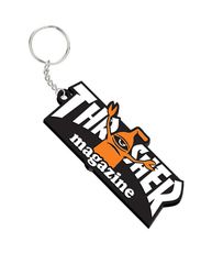 Thrasher x Toy Machine (スラッシャー トイマシーン ) ラバー キーホルダー Keychain Black / White スケボー SKATE SK8 スケートボード