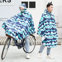 ☆ ブルー×マウント ☆ レインポンチョ おしゃれ pmyrainpoc003 レインポンチョ レインコート 自転車 レイン ポンチョ バイザー レインウェア カッパ ファスナー リュック サイクリング マウンテンバイク フード ユニセックス 男女兼用 雨 雪