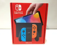 【高松36-0013】任天堂Switch　有機EL ネオンブルー&ネオンレッド ★動作確認済み【中古/60】