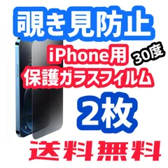 【最安値】覗き見防止 強化保護ガラスフィルム iPhone用 2枚
