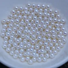 パール 真珠 10粒売り 5-5.5mm DIY ルース 淡水パール DIYネックレス 天然本真珠 小粒淡水パール 淡水真珠 ネックレス ブレスレット 小粒 真珠 ジュエリー 粒売り バラ売り 丸玉 ルース ホワイト パーツ アクセサリー szz35d